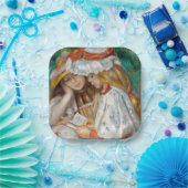 Pierre-Auguste Renoir - Lezen van twee meisjes Papieren Bordje (Feest)