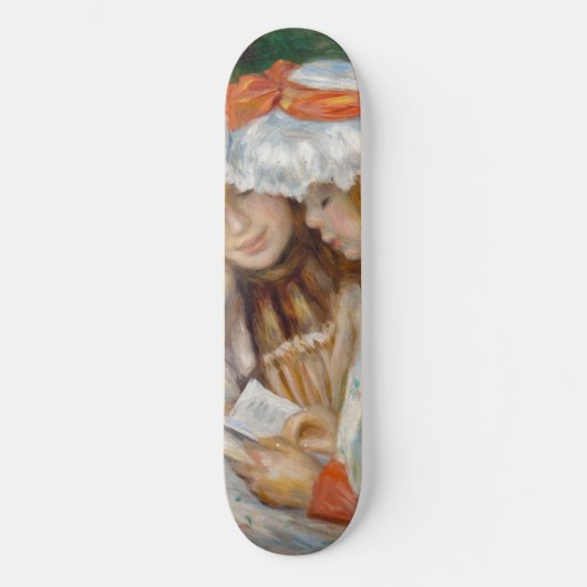 Pierre-Auguste Renoir - Lezen van twee meisjes Persoonlijk Skateboard (Voorkant)