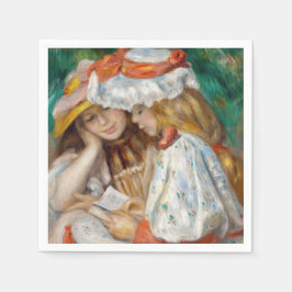 Pierre-Auguste Renoir - Lezen van twee meisjes Servet