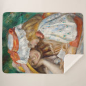 Pierre-Auguste Renoir - Lezen van twee meisjes Sherpa Deken (Voorkant (horizontaal))
