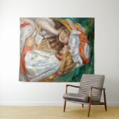 Pierre-Auguste Renoir - Lezen van twee meisjes Wandkleed (In Situ (horizontaal))