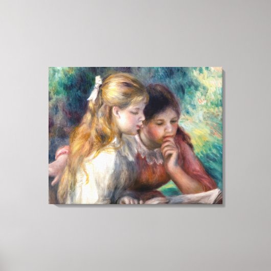 Pierre-Auguste Renoir - Lezing Canvas Afdruk (Voorkant)