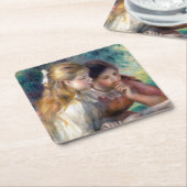 Pierre-Auguste Renoir - Lezing Kartonnen Onderzetters (Schuin)