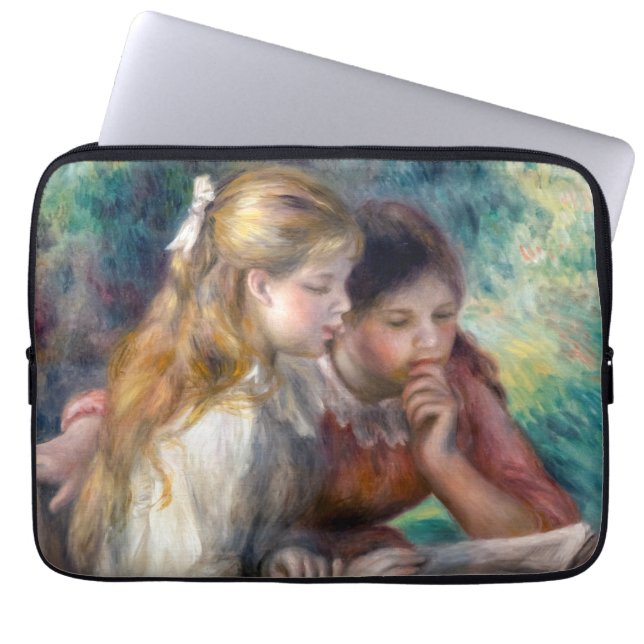 Pierre-Auguste Renoir - Lezing Laptop Sleeve (Voorkant)