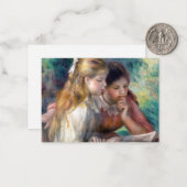 Pierre-Auguste Renoir - Lezing Notitiekaartje (Voorkant / Achterkant in situ)