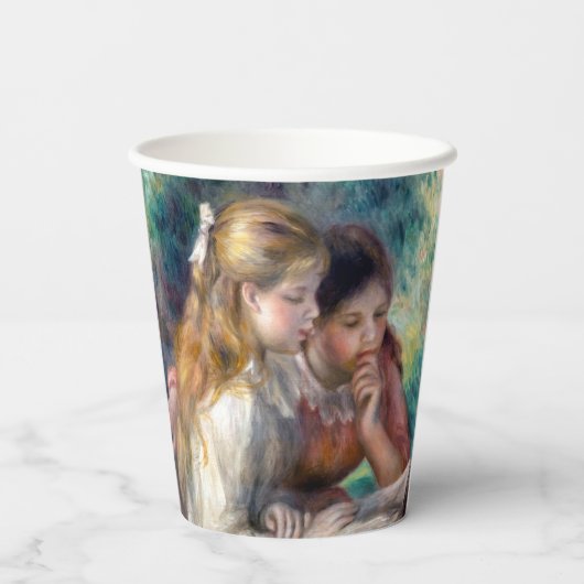 Pierre-Auguste Renoir - Lezing Papieren Bekers (Achterkant)