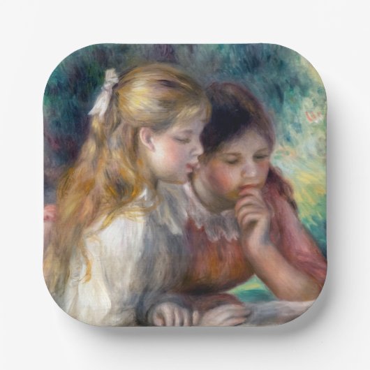 Pierre-Auguste Renoir - Lezing Papieren Bordje (Voorkant)