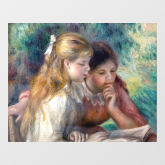 Pierre-Auguste Renoir - Lezing Raamsticker (Vel)