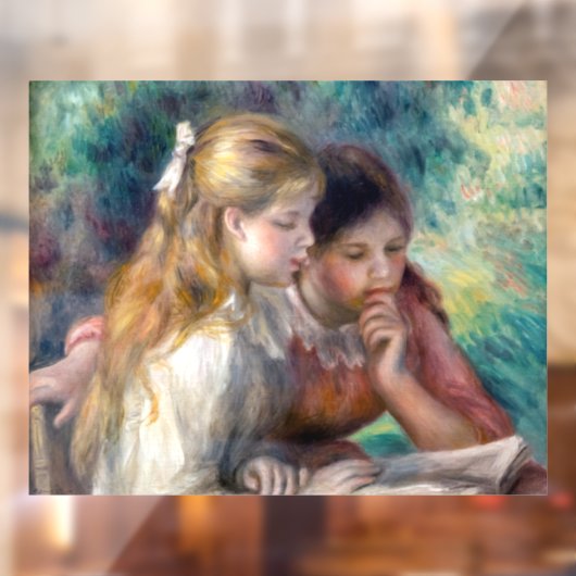 Pierre-Auguste Renoir - Lezing Raamsticker (Vel 2)