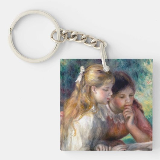 Pierre-Auguste Renoir - Lezing Sleutelhanger (Voorkant)