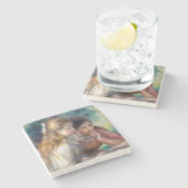 Pierre-Auguste Renoir - Lezing Stenen Onderzetter (Zijkant)