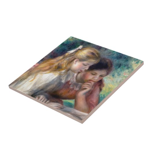 Pierre-Auguste Renoir - Lezing Tegeltje (Zijkant)