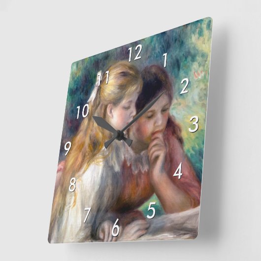 Pierre-Auguste Renoir - Lezing Vierkante Klok (Hoek)