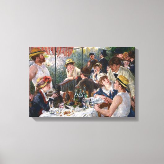 Pierre-Auguste Renoir - Lunch van de roeiers Canvas Afdruk (Voorkant)
