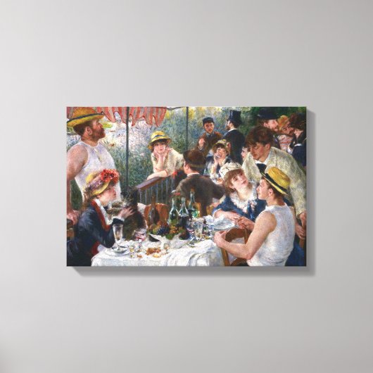 Pierre-Auguste Renoir - Lunch van de roeiers Canvas Afdruk (Voorkant)