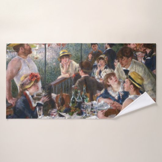 Pierre-Auguste Renoir - Luncheon of Boating Party Bad Handdoek (Badhanddoek)