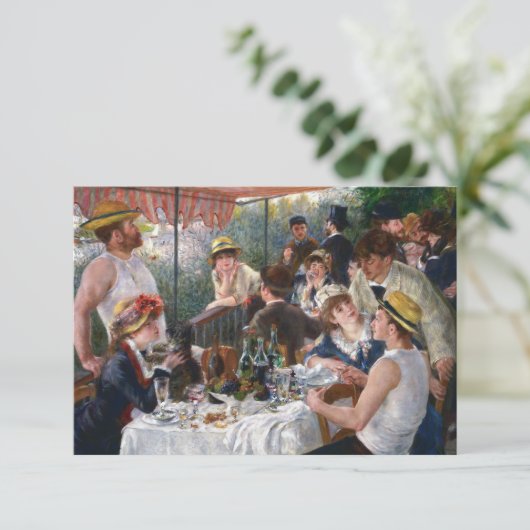 Pierre-Auguste Renoir - Luncheon of Boating Party Bedankkaart (Staand voorkant)