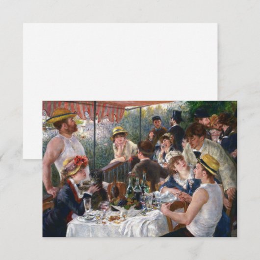 Pierre-Auguste Renoir - Luncheon of Boating Party Bedankkaart (Voorkant / Achterkant)