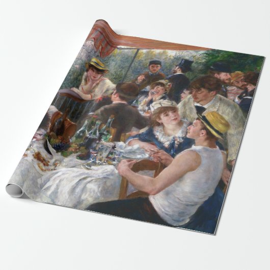Pierre-Auguste Renoir - Luncheon of Boating Party Cadeaupapier (Uitgerold)
