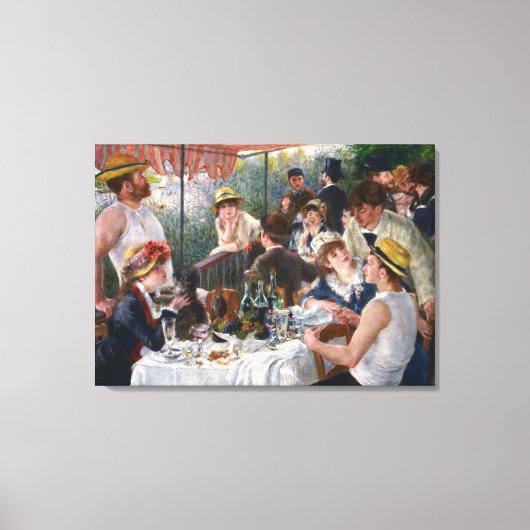 Pierre-Auguste Renoir - Luncheon of Boating Party Canvas Afdruk (Voorkant)