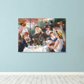 Pierre-Auguste Renoir - Luncheon of Boating Party Canvas Afdruk (Insitu (Houten vloer))