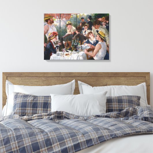 Pierre-Auguste Renoir - Luncheon of Boating Party Canvas Afdruk (Insitu (Slaapkamer))