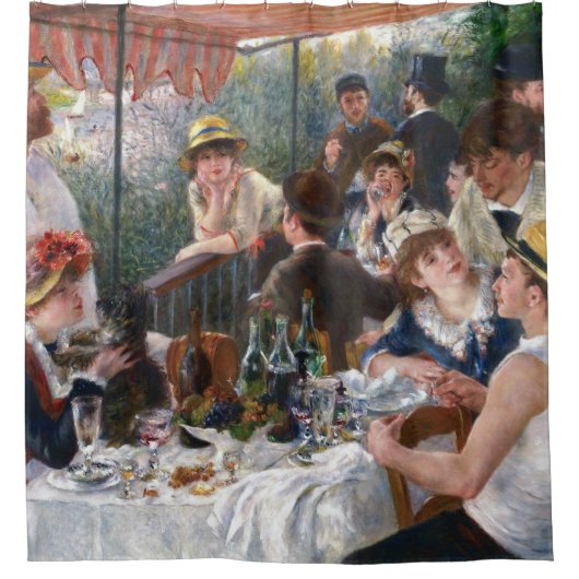 Pierre-Auguste Renoir - Luncheon of Boating Party Douchegordijn (Voorkant)