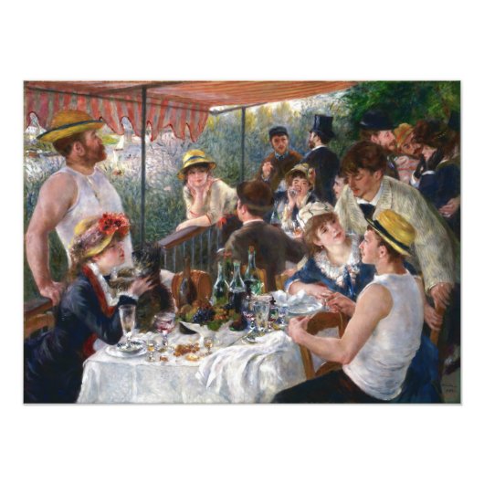 Pierre-Auguste Renoir - Luncheon of Boating Party Foto Afdruk (Voorkant)