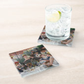 Pierre-Auguste Renoir - Luncheon of Boating Party Glazen Onderzetter (Schuin)