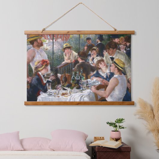 Pierre-Auguste Renoir - Luncheon of Boating Party Hangend Wandkleed (Slaapkamer)