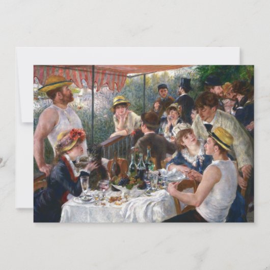 Pierre-Auguste Renoir - Luncheon of Boating Party Kaart (Voorkant)