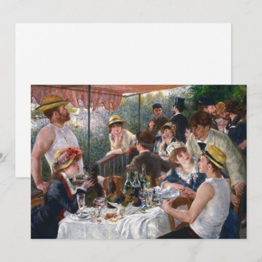 Pierre-Auguste Renoir - Luncheon of Boating Party Kaart (Voorkant / Achterkant)