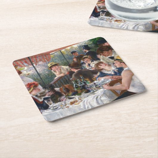 Pierre-Auguste Renoir - Luncheon of Boating Party Kartonnen Onderzetters (Schuin)