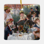 Pierre-Auguste Renoir - Luncheon of Boating Party Keramisch Ornament<br><div class="desc">Luncheon of the Boating Party / Le Dejeuner des canotiers - Pierre-Auguste Renoir,  1880-1881</div>