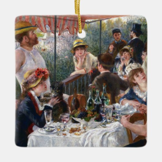 Pierre-Auguste Renoir - Luncheon of Boating Party Keramisch Ornament (Voorkant)