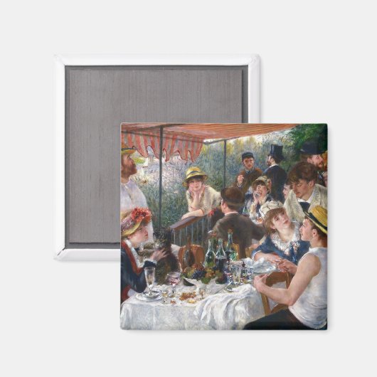 Pierre-Auguste Renoir - Luncheon of Boating Party Magneet (Voorkant / Achterkant)