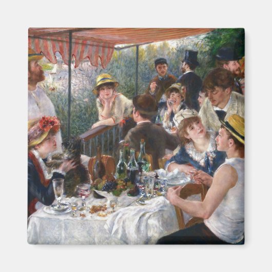 Pierre-Auguste Renoir - Luncheon of Boating Party Magneet (Voorkant)