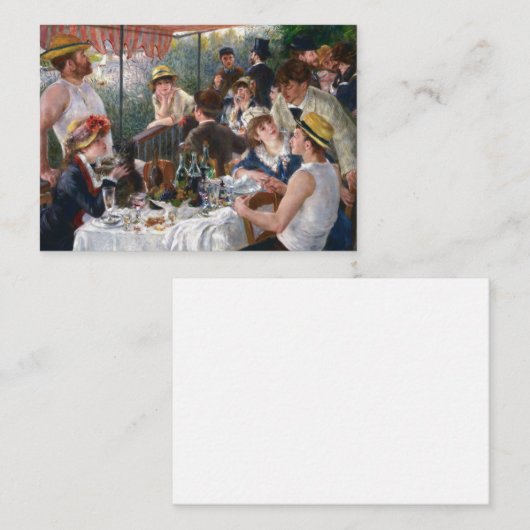 Pierre-Auguste Renoir - Luncheon of Boating Party Notitiekaartje (Voorkant / Achterkant)