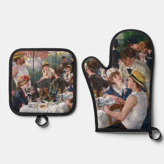 Pierre-Auguste Renoir - Luncheon of Boating Party Ovenwant & Pannenlap Set (Voorkant)