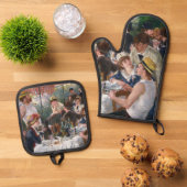 Pierre-Auguste Renoir - Luncheon of Boating Party Ovenwant & Pannenlap Set (Top down)