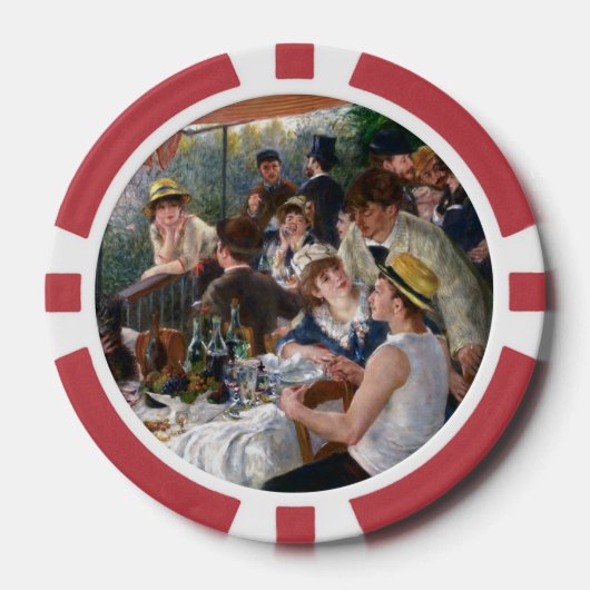Pierre-Auguste Renoir - Luncheon of Boating Party Poker Chips (Voorkant)