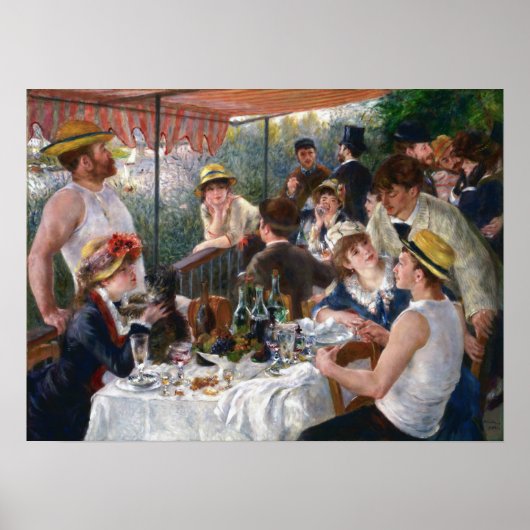 Pierre-Auguste Renoir - Luncheon of Boating Party Poster (Voorkant)