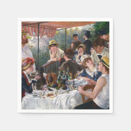 Pierre-Auguste Renoir - Luncheon of Boating Party Servet (Voorkant)