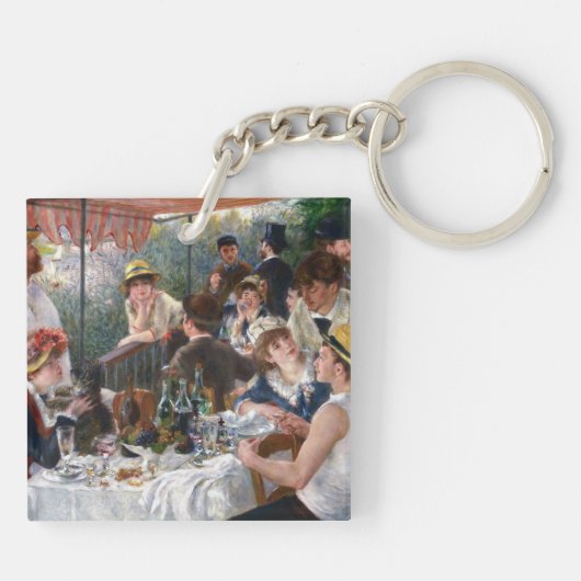 Pierre-Auguste Renoir - Luncheon of Boating Party Sleutelhanger (Achterkant)