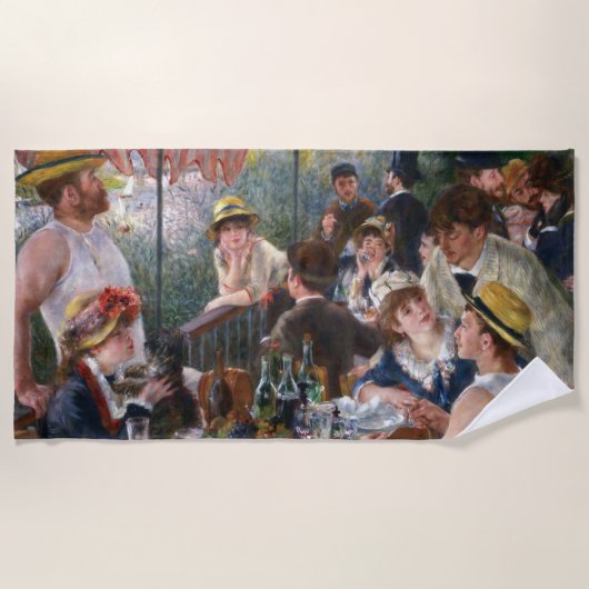 Pierre-Auguste Renoir - Luncheon of Boating Party Strandlaken (Voorkant)