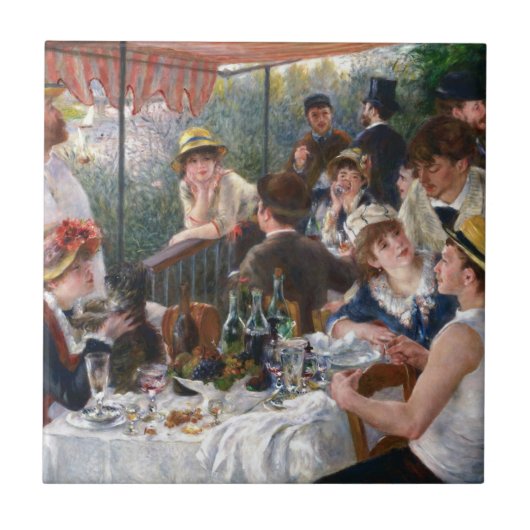 Pierre-Auguste Renoir - Luncheon of Boating Party Tegeltje (Voorkant)