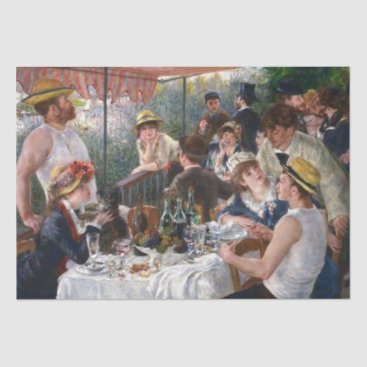 Pierre-Auguste Renoir - Luncheon of Boating Party Tissuepapier (Voorkant)