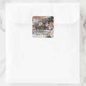 Pierre-Auguste Renoir - Luncheon of Boating Party Vierkante Sticker (Tas)