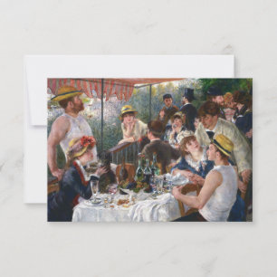 Pierre-Auguste Renoir - Luncheon van de roeipartij Bedankkaart