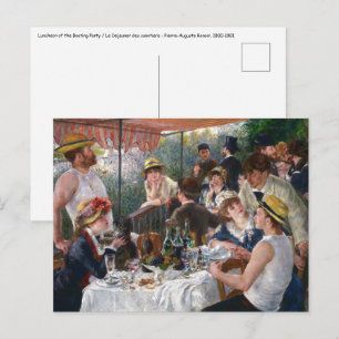 Pierre-Auguste Renoir - Luncheon van de roeipartij Briefkaart
